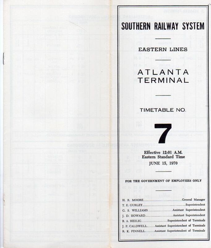 Southern Atlanta Terminal 1970