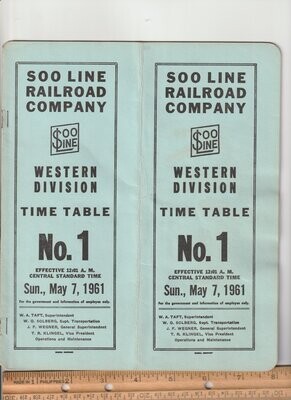 Soo Line Western Division 1961