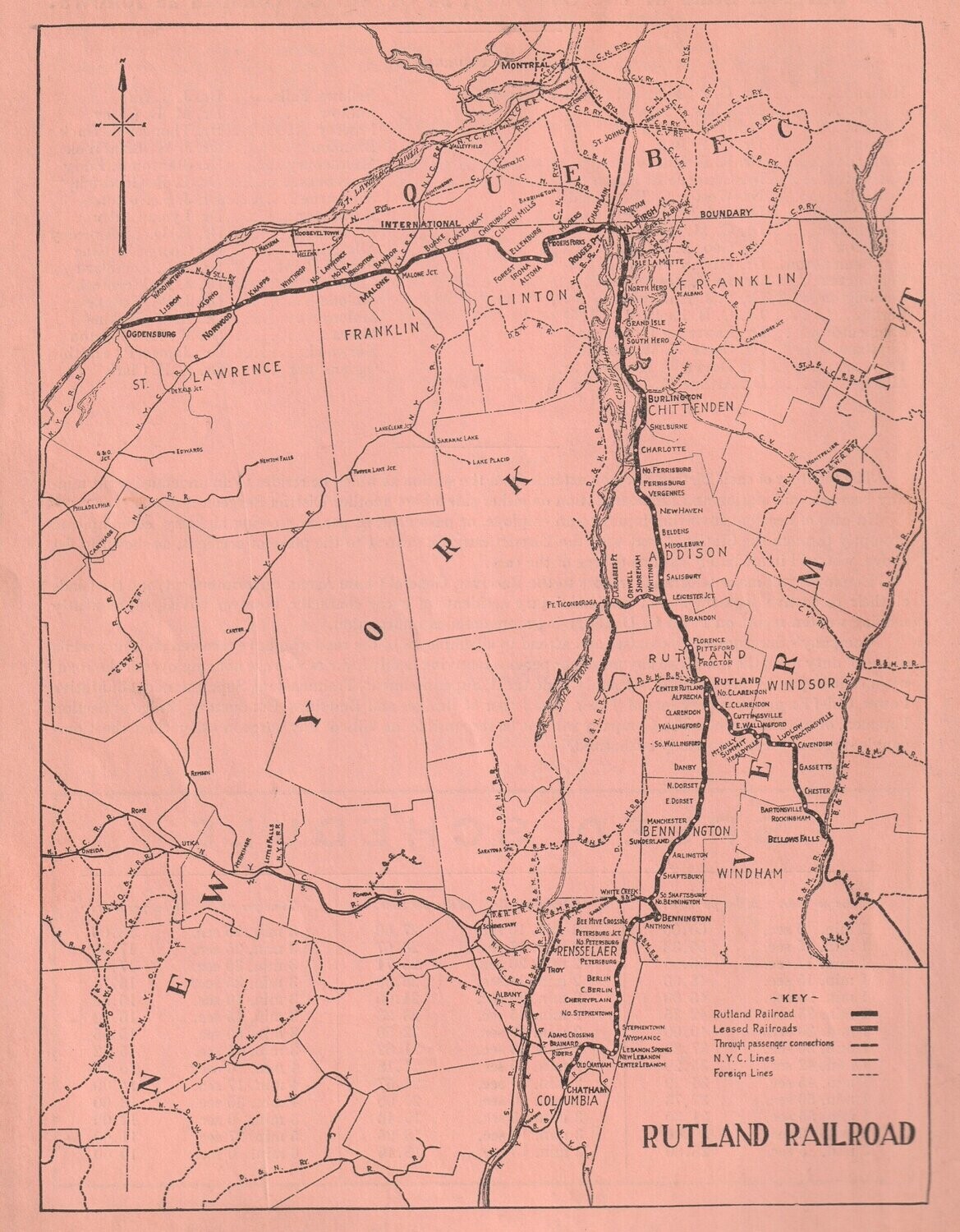 Rutland RR map 1942