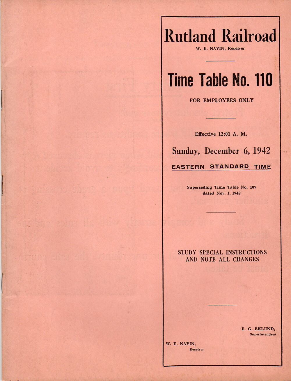 Rutland Railroad 1942