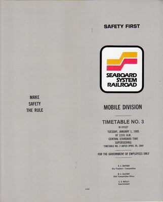 Seaboard System Mobile Division 1985
