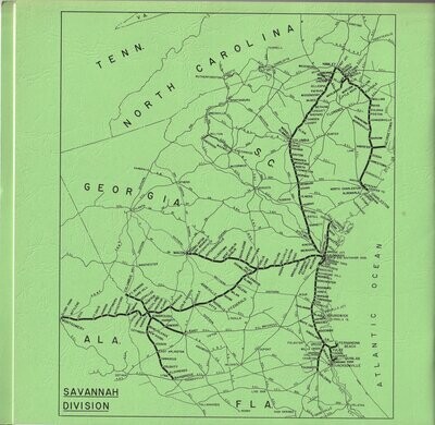 Seaboard Coast Line Savannah Division Map 1972