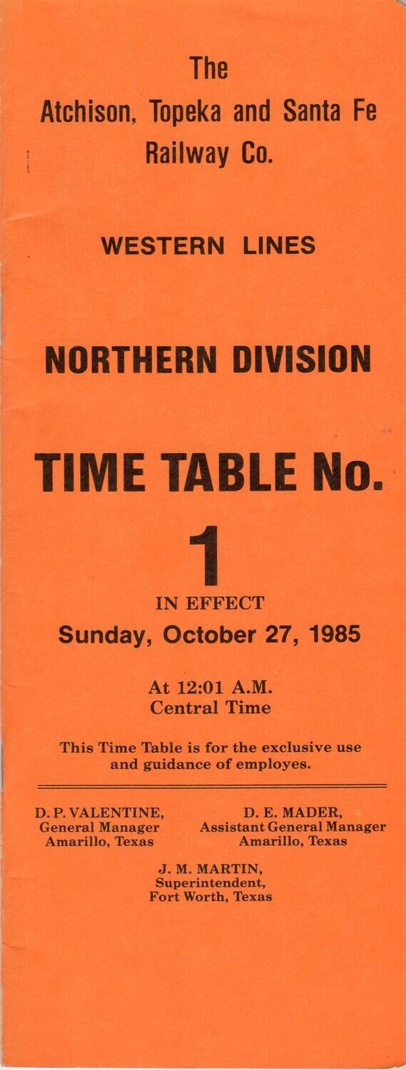 Santa Fe Northern Division 1985