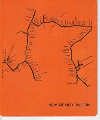 Santa Fe New Mexico Division Map 1971