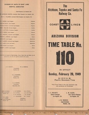 Santa Fe Arizona Division 1949