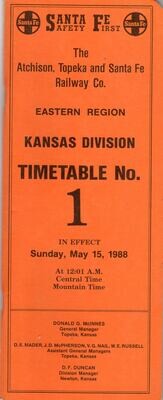 Santa Fe Kansas Division 1988