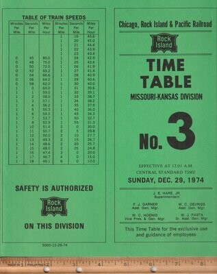 Rock Island Missouri-Kansas Division 1974