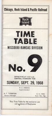 Rock Island Missouri-Kansas Division 1968