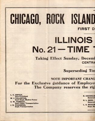 Rock Island Illinois Division 1924