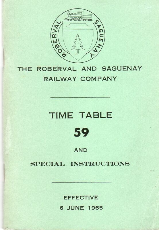 Roberval and Saquenay Railway 1949