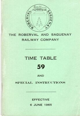 Roberval and Saquenay Railway 1949
