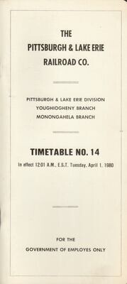 Pittsburgh & Lake Erie Railroad 1980