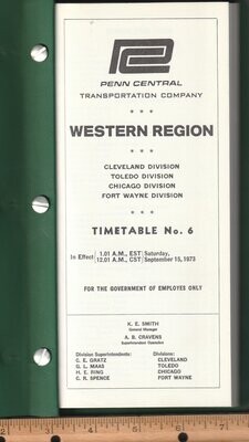 Penn Central Western Region 1973
