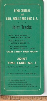 Penn Central and Gulf, Mobile & Ohio Joint Tracks 1970