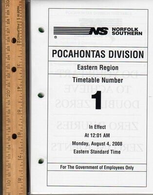 Norfolk Southern Pocahontas Division 2008