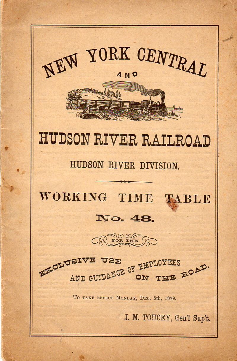 New York Central & Hudson River Hudson River Division 1879