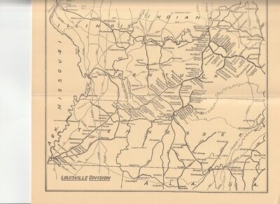 Louisville & Nashville Louisville Division map 1971
