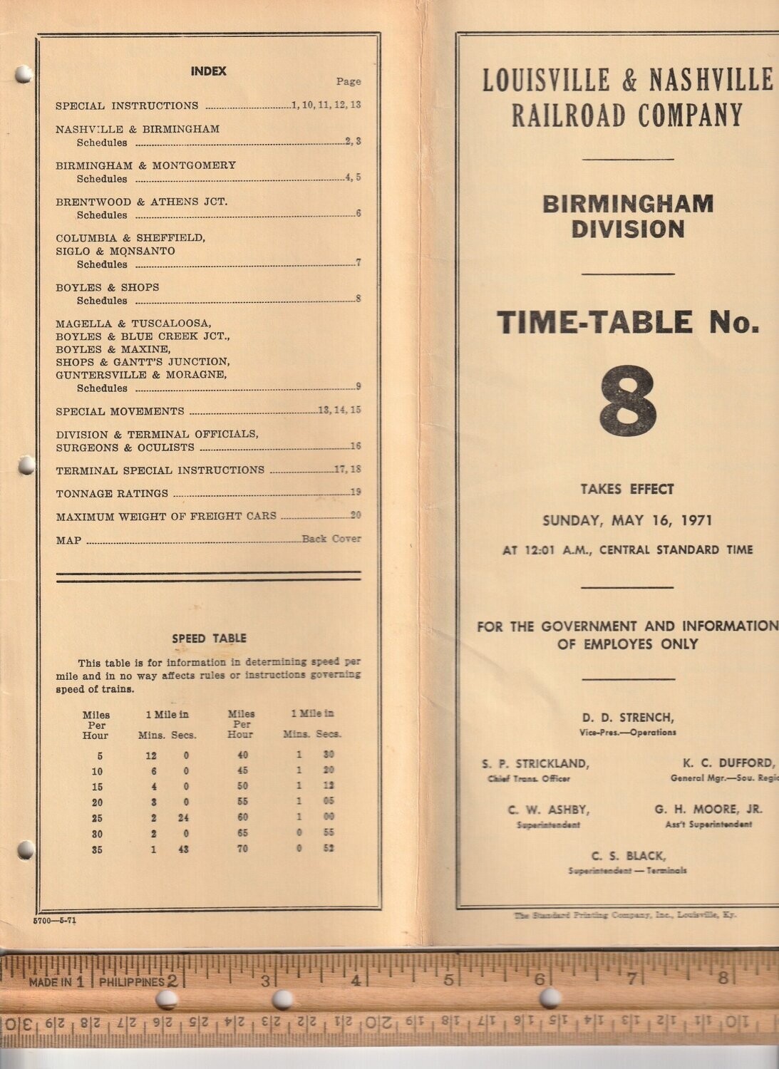 Louisville & Nashville Birmingham Division 1971