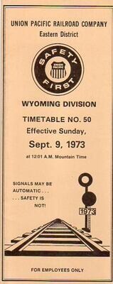 Union Pacific Wyoming Division 1973