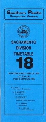 Southern Pacific Sacramento Division 1983