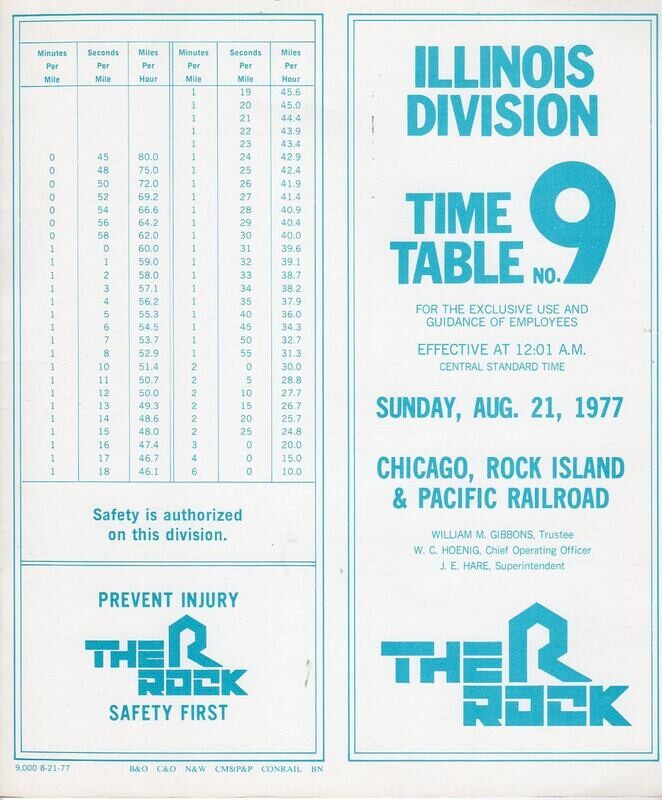 Rock Island Illinois Division 1977