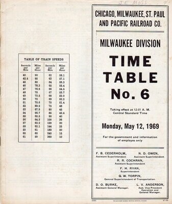 Milwaukee Road Milwaukee Division 1969