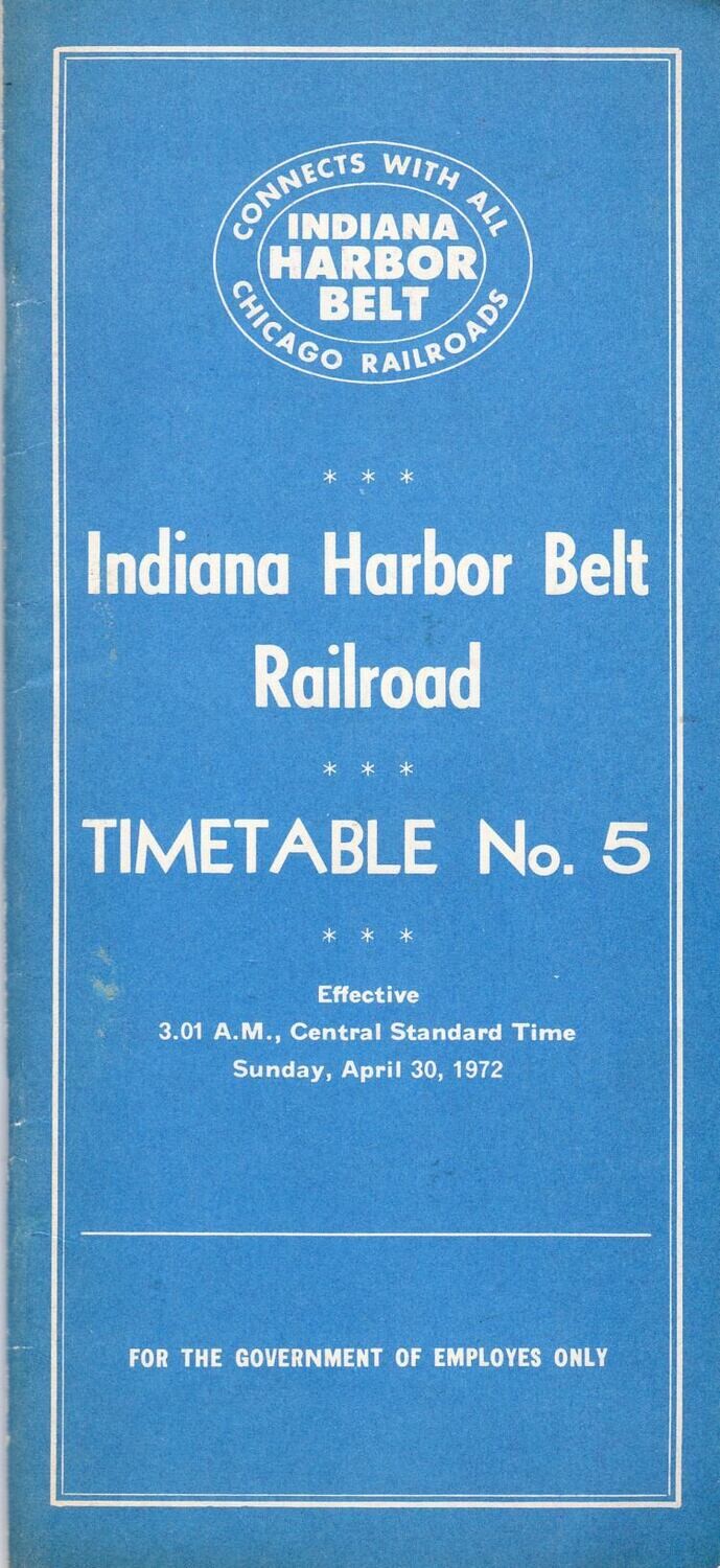 Indiana Harbor Belt Railroad 1972