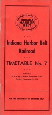 Indiana Harbor Belt Railroad 1974