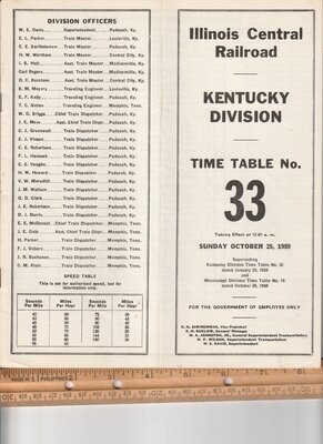 Illinois Central Kentucky Division 1959
