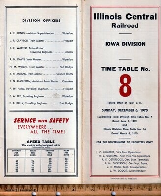 Illinois Central Iowa Division 1970