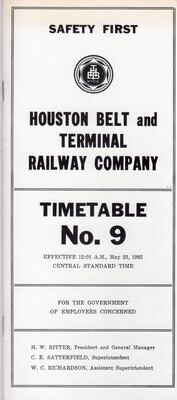 Houston Belt & Terminal Railway 1982