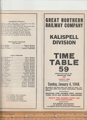 Great Northern Kalispell Division 1948