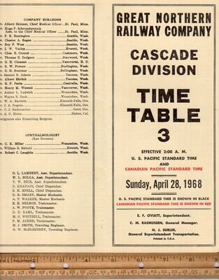 Great Northern Cascade Division 1968