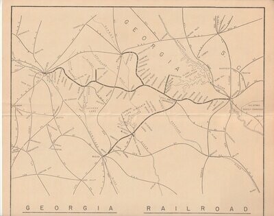 Georgia Railroad map 1963