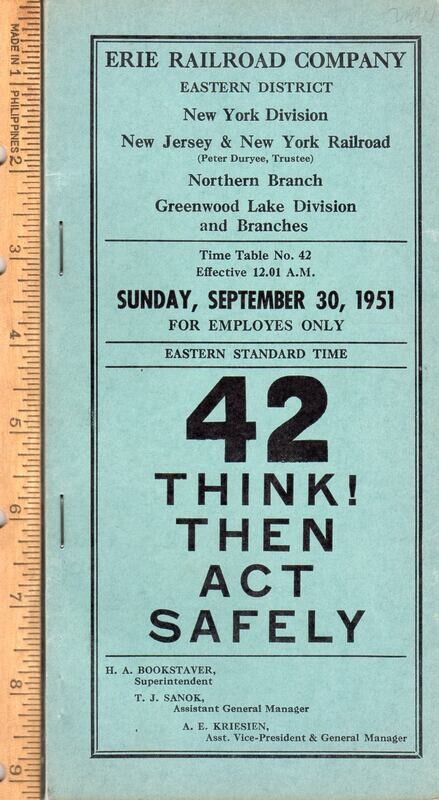 Erie Eastern District 1951