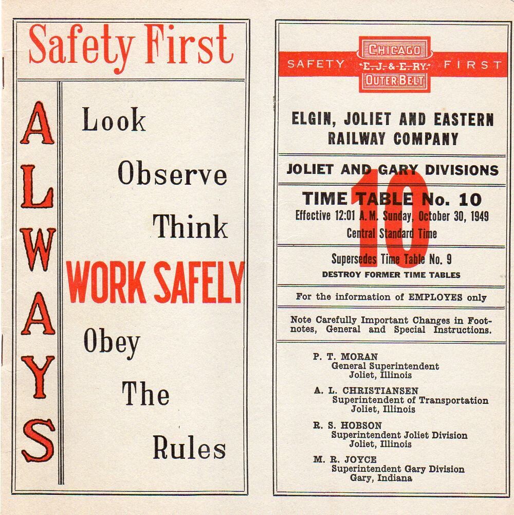 Elgin, Joliet and Eastern Railway 1949