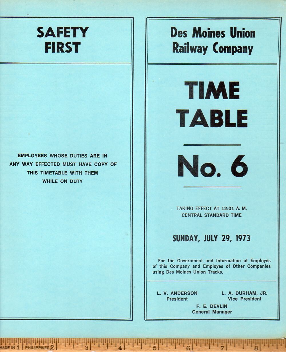 Des Moines Union Railway 1973