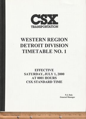 CSX Detroit Division 2000