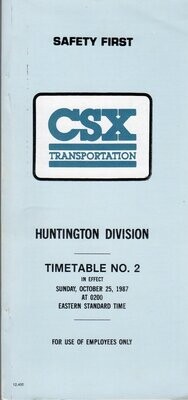 CSX Huntington Division 1987