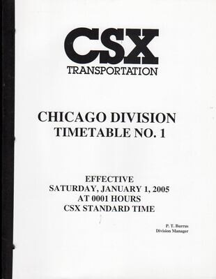 CSX Chicago Division 2005