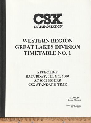 CSX Great Lakes Division 2000
