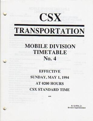 CSX Mobile Division 1994