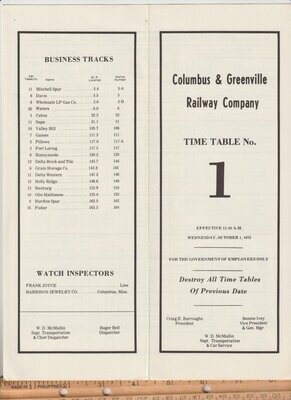 Columbus & Greenville Railway 1975