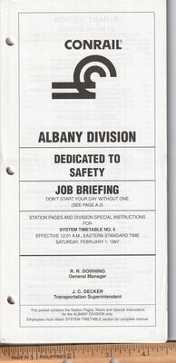 Conrail Albany Division 1997