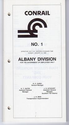 Conrail Albany Division 1989