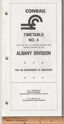 Conrail Albany Division 1994