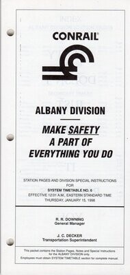 Conrail Albany Division 1998
