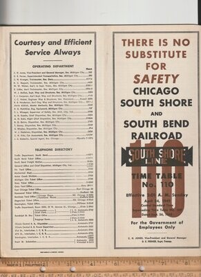 Chicago, South Shore & South Bend Railroad 1949