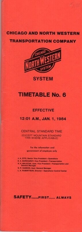 Chicago & North Western Transportation Co. 1984