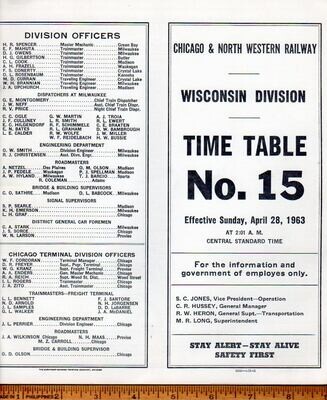 Chicago & North Western Wisconsin 1963